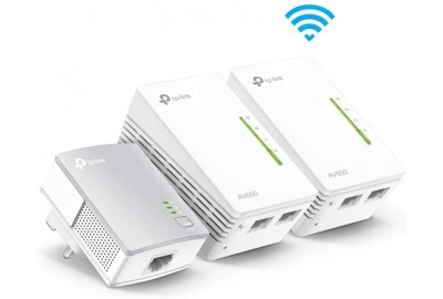 TP-Link TL-WPA4220T KIT 2-Port Powerline Adapter WiFi Starter Kit, Range Extender, Broadband/WiFi Extender, WiFi Booster/Hotspot